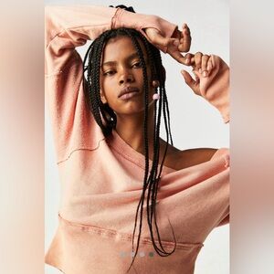 NWT FREE PEOPLE WE THE FREE Last Minute Pullover | Canyon Clay MSRP $98 Size S